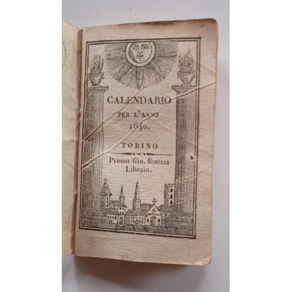 Calendario per l’anno 1840 Calendario per l’anno 1840