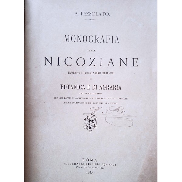 Monografia delle nicoziane Monografia delle nicoziane