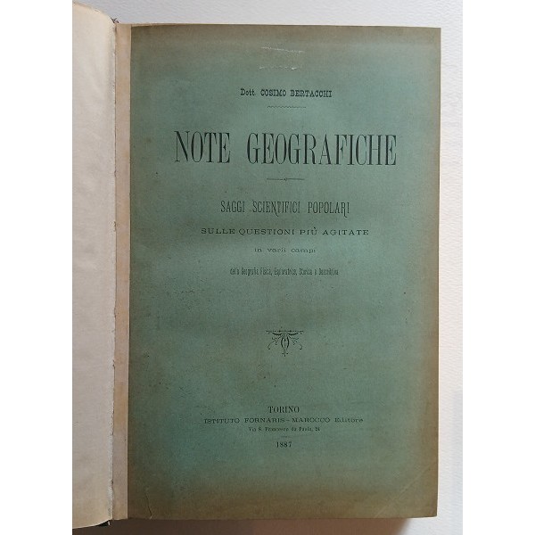 Note geografiche Note geografiche