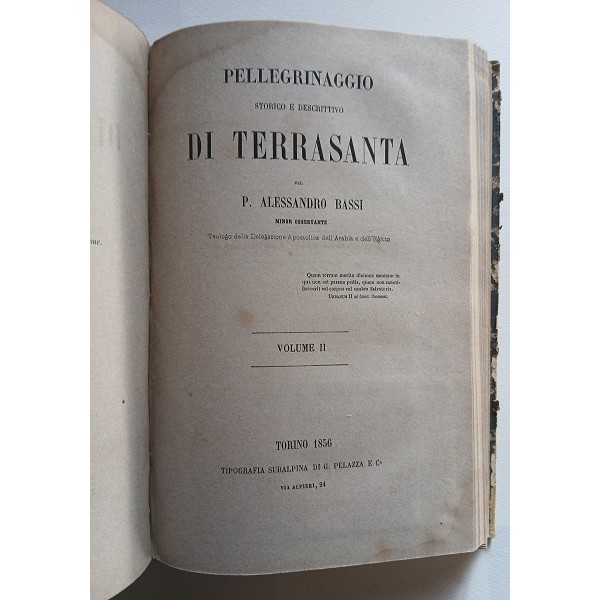 Pellegrinaggio storico descrittivo di Terrasanta Pellegrinaggio storico descrittivo di Terrasanta