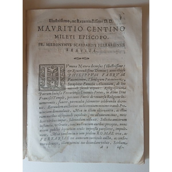 Oratio habita Ferrariae Oratio habita Ferrariae