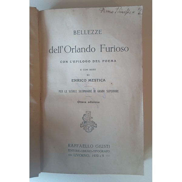 Bellezze dell’Orlando furioso Bellezze dell’Orlando furioso