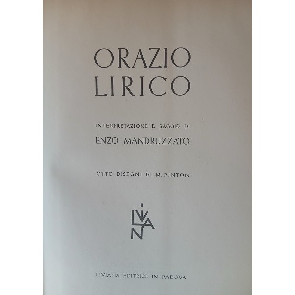 Orazio lirico Orazio lirico