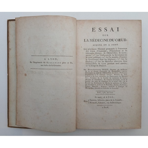Essai sur la medecine du coeur Essai sur la medecine du coeur