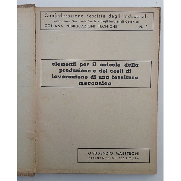 Elementi per il calcolo della produzione e dei costi Elementi per il calcolo della produzione e dei costi